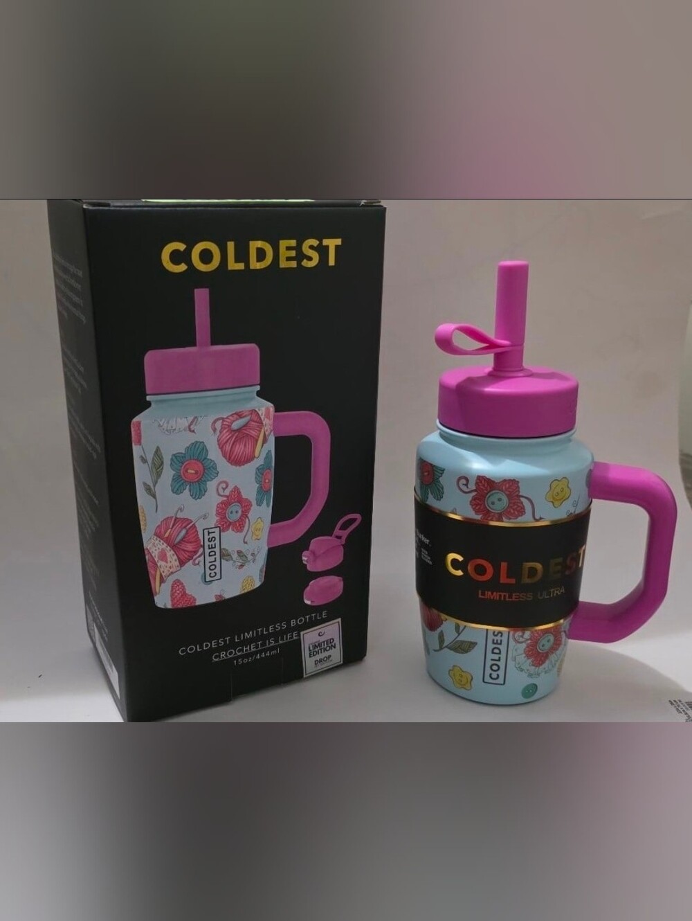 150z Coldest Limitless Ultra Insulated Water Bottle - Crochett Is Life